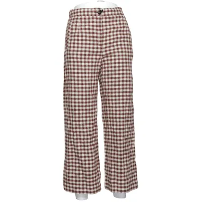 Palazzo pants (Brown, White) from Sézane Cotton, Elastane, Linen