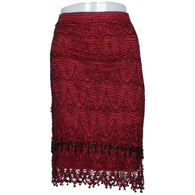 Skirt (Red) from Nicowa Polyester, Viscose