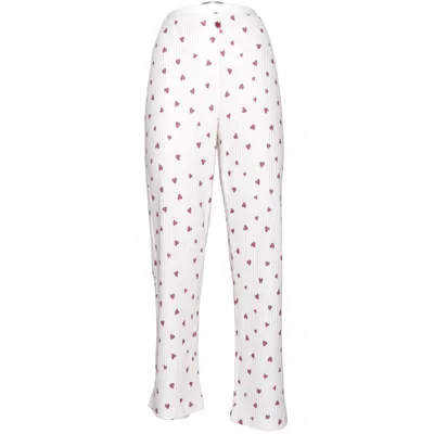 Pantalon de pyjama (Blanc, Rouge) de Valleygirl Élasthane, Polyester
