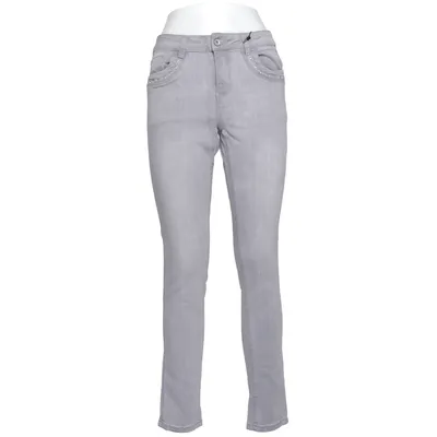 Jean (Gris) de Dine'n' Dance Coton, Élasthane, Polyester, Viscose
