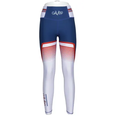 Træningsleggings (Blå, Hvid, Rød) fra Gavelo Elastan, Genanvendt polyester