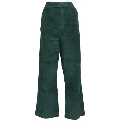 Corduroy pants (Green) from Dedicated Cotton, Elastane