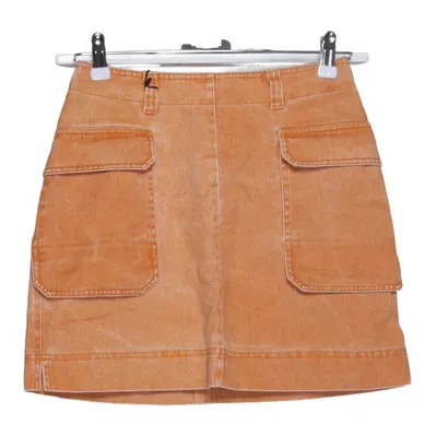 Denim skirt (Orange) from H&M Cotton, Viscose