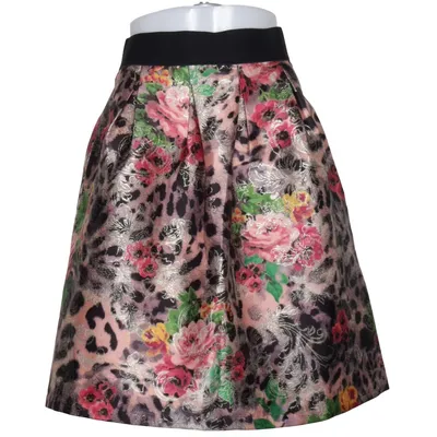 Jupe (Rose, Multicolore) de Summum Woman Acétate, Fibre métallique, Polyester