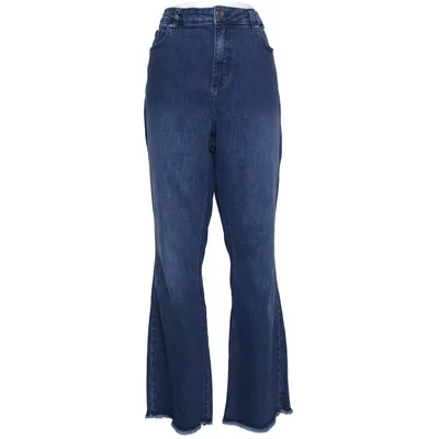 Spijkerbroek (Blauw) van Zizzi Katoen, Elastaan, Gerecycled polyester
