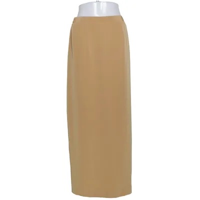 Maxi rok (Beige) van Elinette Acetaat, Polyester