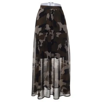 Långkjol (Grön, Flerfärgad) från Co'Couture Polyester, Viskos