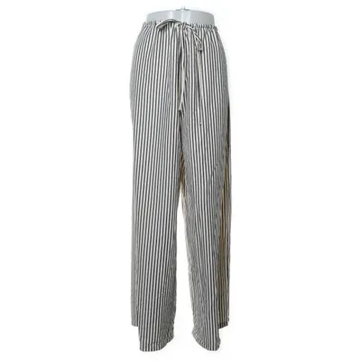 Palazzobyxor (Svart, Vit) från New Look Återvunnen polyester, Viskos