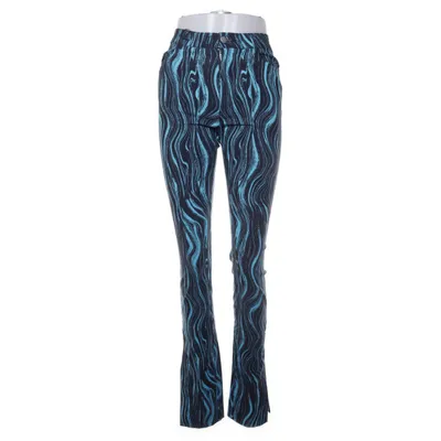 Palazzo broek (Zwart, Blauw) van Monki Elastaan, Polyamide, Viscose
