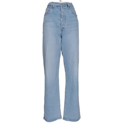 Jeans (Ribcage Straight) från Levi's Premium Bomull, Elastan