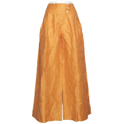 Palazzo pants (Yellow) from Gunilla Pontén Linen, Polyester