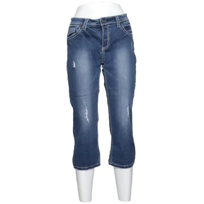 Three-quarter pants (Blue) from Rick Cardona Cotton, Elastane, Polyester, Viscose