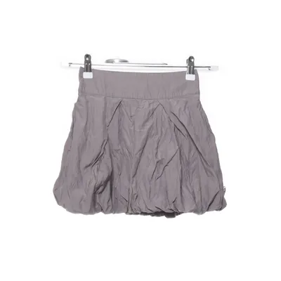 Skirt (Gray) from POMPdeLUx Cotton, Metallic fiber, Polyester
