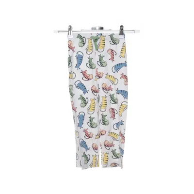 Pajama pants (White, Multicolored) from Polarn O. Pyret Polyester, Elastane, Organic cotton