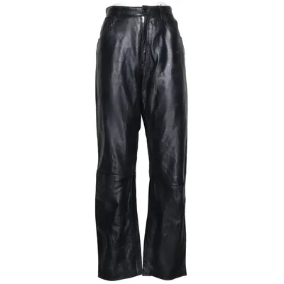 Læderbukser (Sort) fra Hennes Collection by H&M Læder