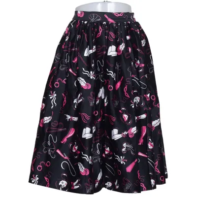 Nederdel (Sort, Pink, Hvid) fra Vixen by Micheline Pitt Bomuld, Elastan