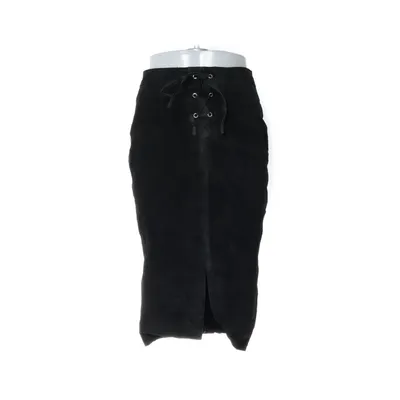 Leren rok (Zwart) van Fairweather Leer, Nylon