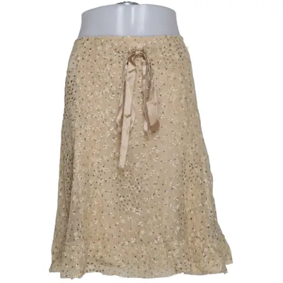 Jupe (Beige) de Vogue Coton, Polyamide, Viscose