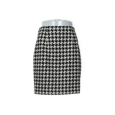 Kjol (Svart, Vit) från St Michael Akryl, Bomull, Elastan, Polyester