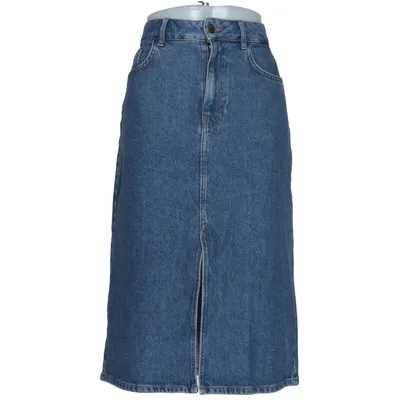 Jeanskjol (Blå) från Object Elastan, Återvunnen bomull