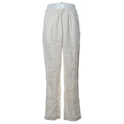 Pantalon (Beige) de H&M Lin, Coton, Polyester