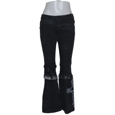 Jeans (Svart, Flerfärgad) från Punk Rave Bomull