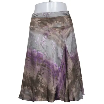 Skirt (Gray, Purple, Multicolored) from Stills Acetate, Silk