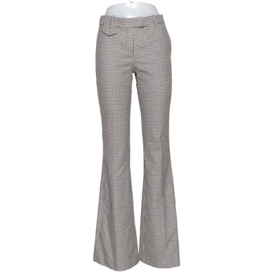 Stoffhose (Braun, Weiß, Mehrfarbig) von Mango Premium Acetat, Elasthan, Polyester, Viskose