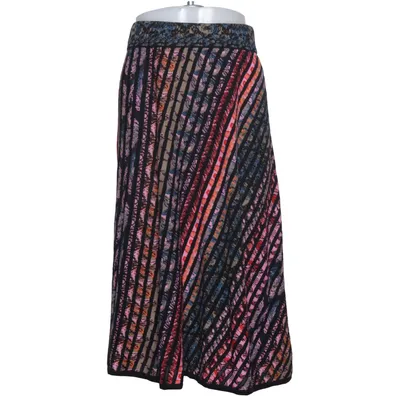 Kjol (Svart, Flerfärgad) från IVKO Bomull, Viskos