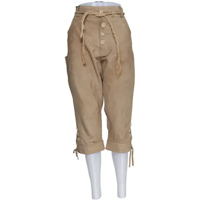 Pantalon en cuir traditionnel (Beige) de Skandal