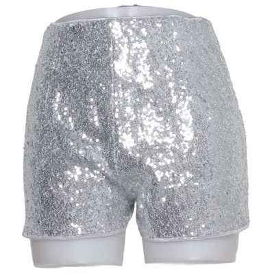 Shorts (Silver) from Allegra K Polyester