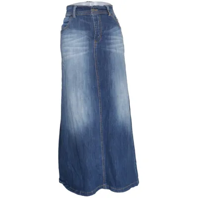 Jeanskjol (Blå) från Risskio Bomull, Elastan