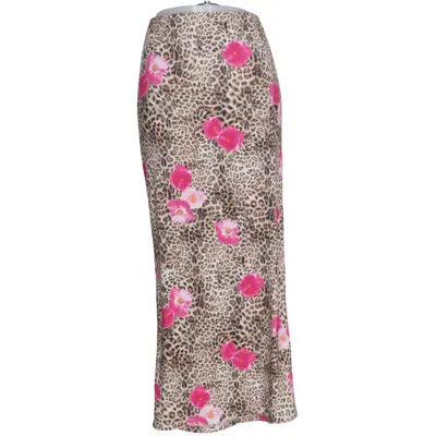 Maxi rok (Bruin, Roze, Meerkleurig) van Supré Elastaan, Polyamide, Polyester