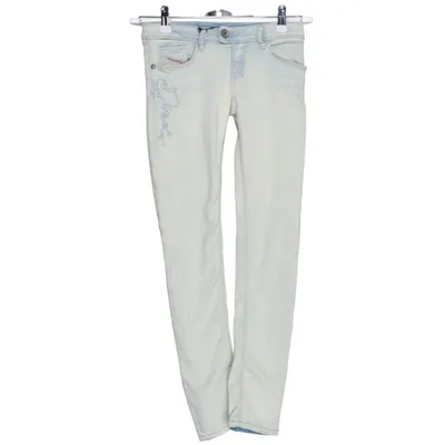 Spijkerbroek (Blauw) van Diesel Katoen, Elastaan, Leer, Polyester