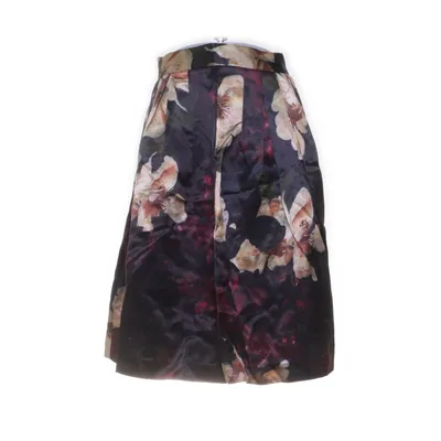 Kjol (Brun, Flerfärgad) från H&M Conscious Collection Silke, Återvunnen polyester