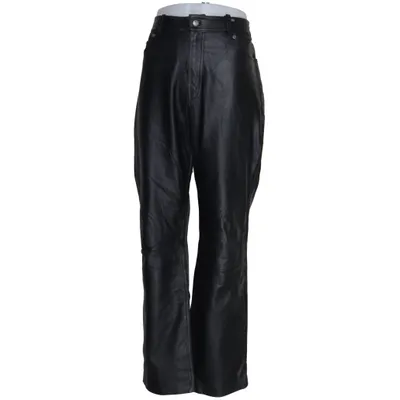 Leather pants (Black) from Chevirex Acetate, Leather, Polyamide