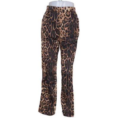 Pantalon patte d'éléphant (Marron, Noir) de Les Lèvres Polyester