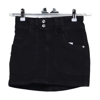 Jeanskjol (Svart) från Bershka Bomull, Elastan