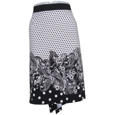 Nederdel (Sort, Hvid) fra Lavelle Elastan, Polyester