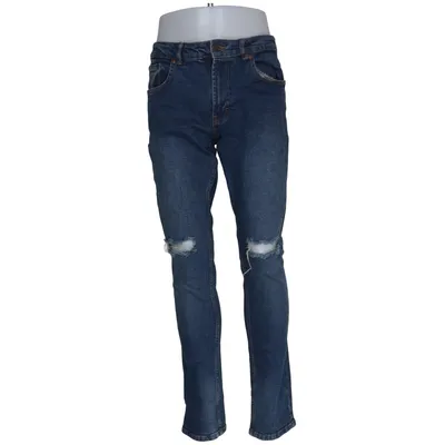 Jeans (Mr Red Knee Cut) från Denim Project Bomull, Elastan