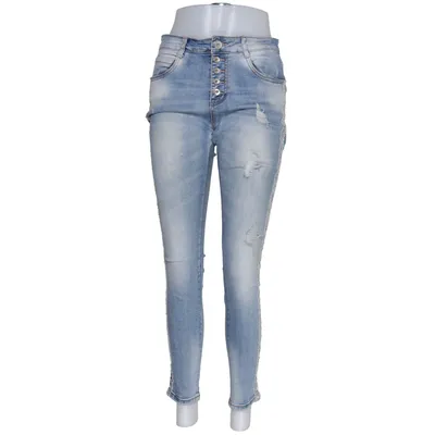 Spijkerbroek (Blauw, Zilver) van Lexxury Katoen, Elastaan, Polyester, Viscose