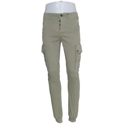 Cargo broek (Groen) van Jack & Jones Jeans Intelligence Katoen, Elastaan