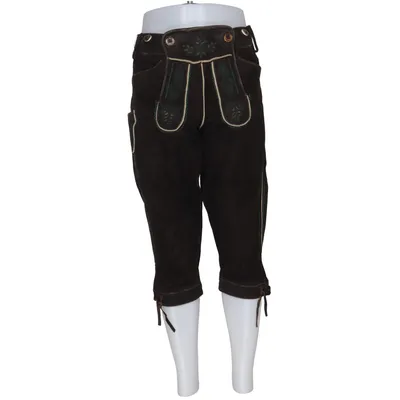 Pantalon en cuir traditionnel (Marron) de Almsach Cuir
