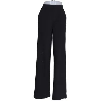 Palazzo broek (Zwart) van Ninepine Elastaan, Gerecycled polyester