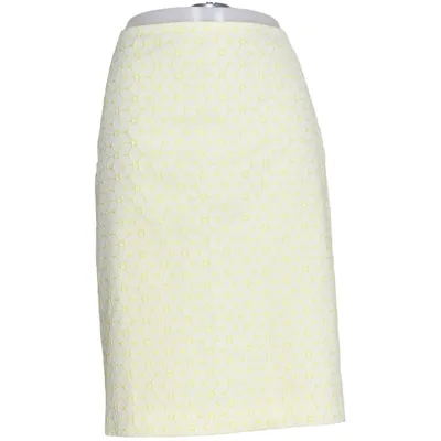 Rok (Wit, Geel) van Hallhuber Donna Acetaat, Elastaan, Polyamide, Polyester