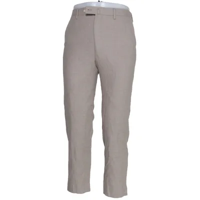 Suit pants (Beige) from These Glory Days Linen, Polyester, Wool