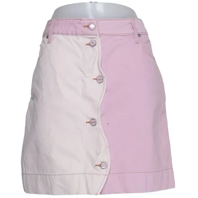 Denim skirt (Pink, Beige) from Ganni Organic cotton