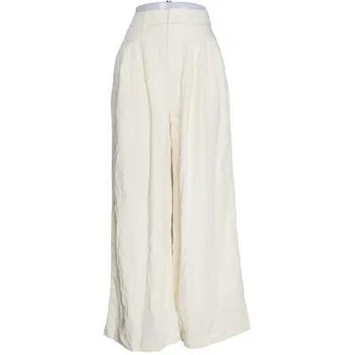 Pantalon patte d'éléphant (Jaune) de My Essential Wardrobe Coton, Polyamide, Viscose