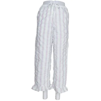 Pyjamasbukser (Grøn, Lilla, Hvid) fra Ganni Elastan, Økologisk bomuld, Polyester, Viscose