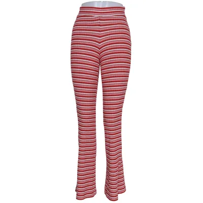 Pantalon (Rouge, Blanc) de Monki Élasthane, Polyester, Viscose